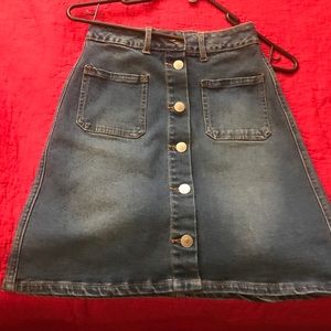 Roebuck & Co denim skirt from Sears
